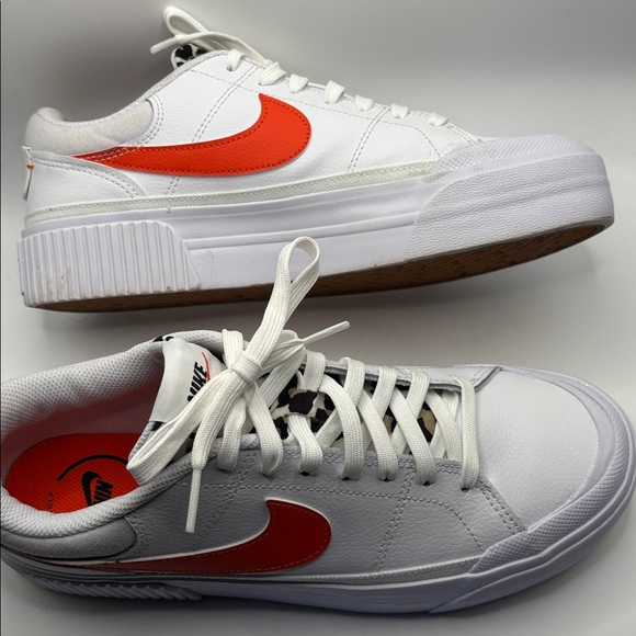 Nike Court Legacy Lift Sneakers - White Leopard - 9.5 - Picture 7 of 10